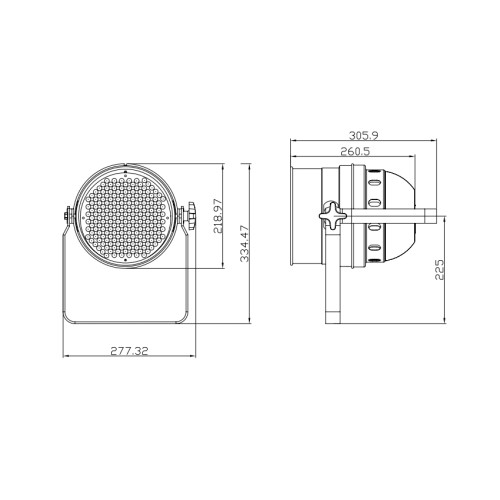 INVOLIGHT LEDPAR64/BK