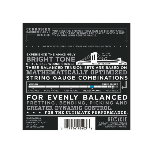 D'ADDARIO EXL115BT