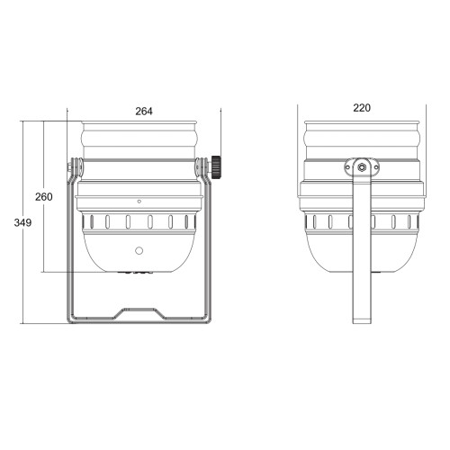 INVOLIGHT LEDPAR184/AL