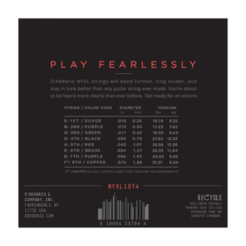 D'ADDARIO NYXL1074
