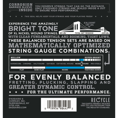 D'ADDARIO EXL220BT
