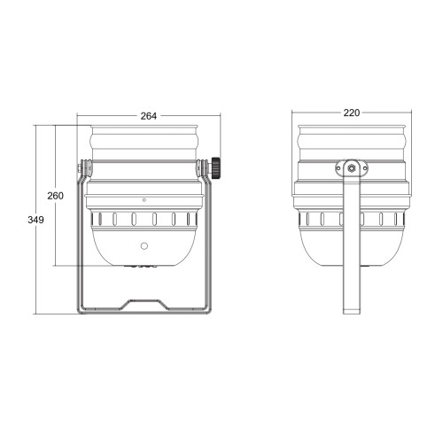 INVOLIGHT LEDPAR189/BK